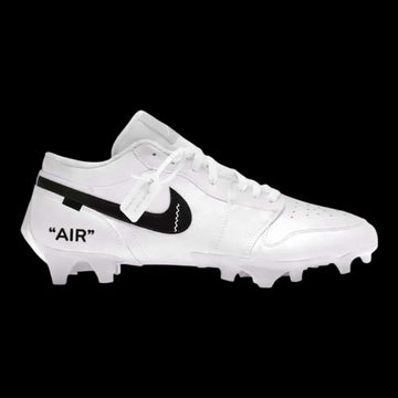 Jordan 1 Low Vapor Edge Off White Customs - White & Black