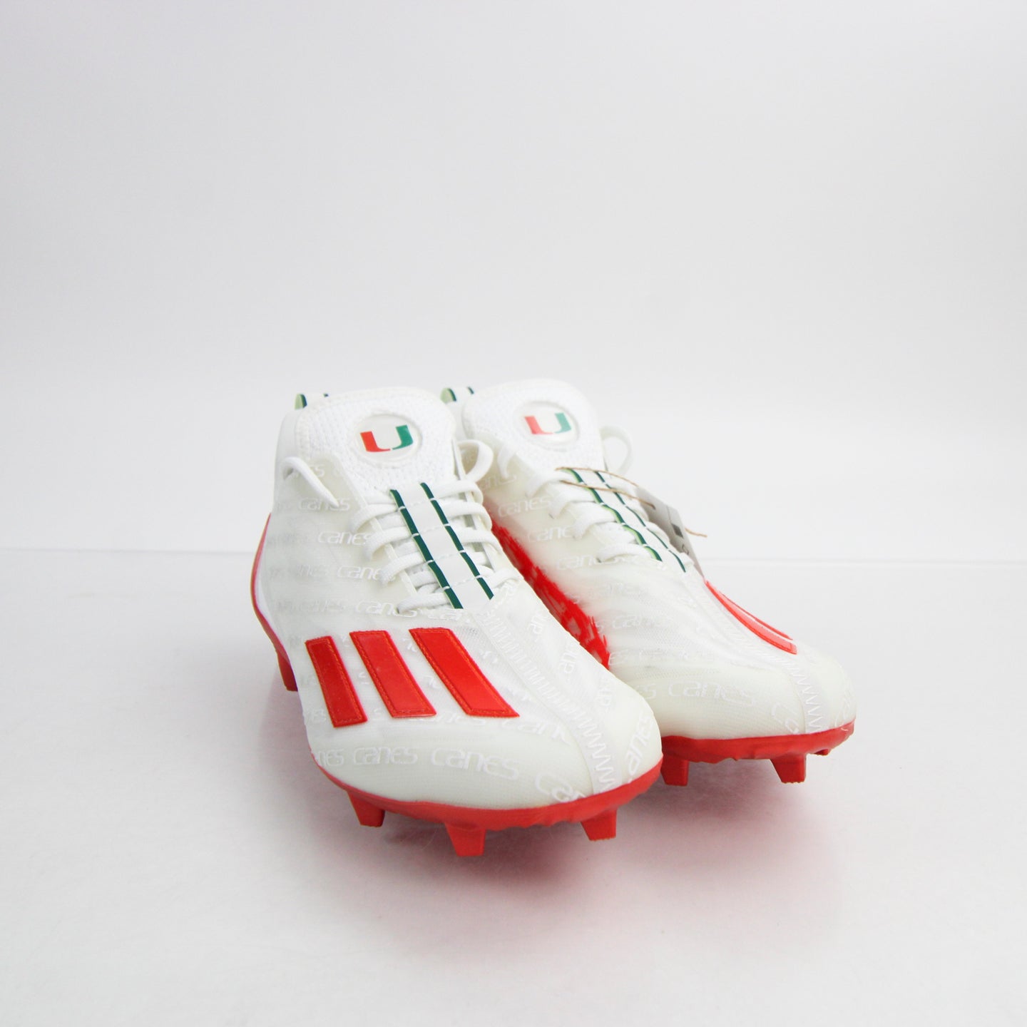 Adidas Miami Hurricanes Adizero 12.0 Football Cleats 