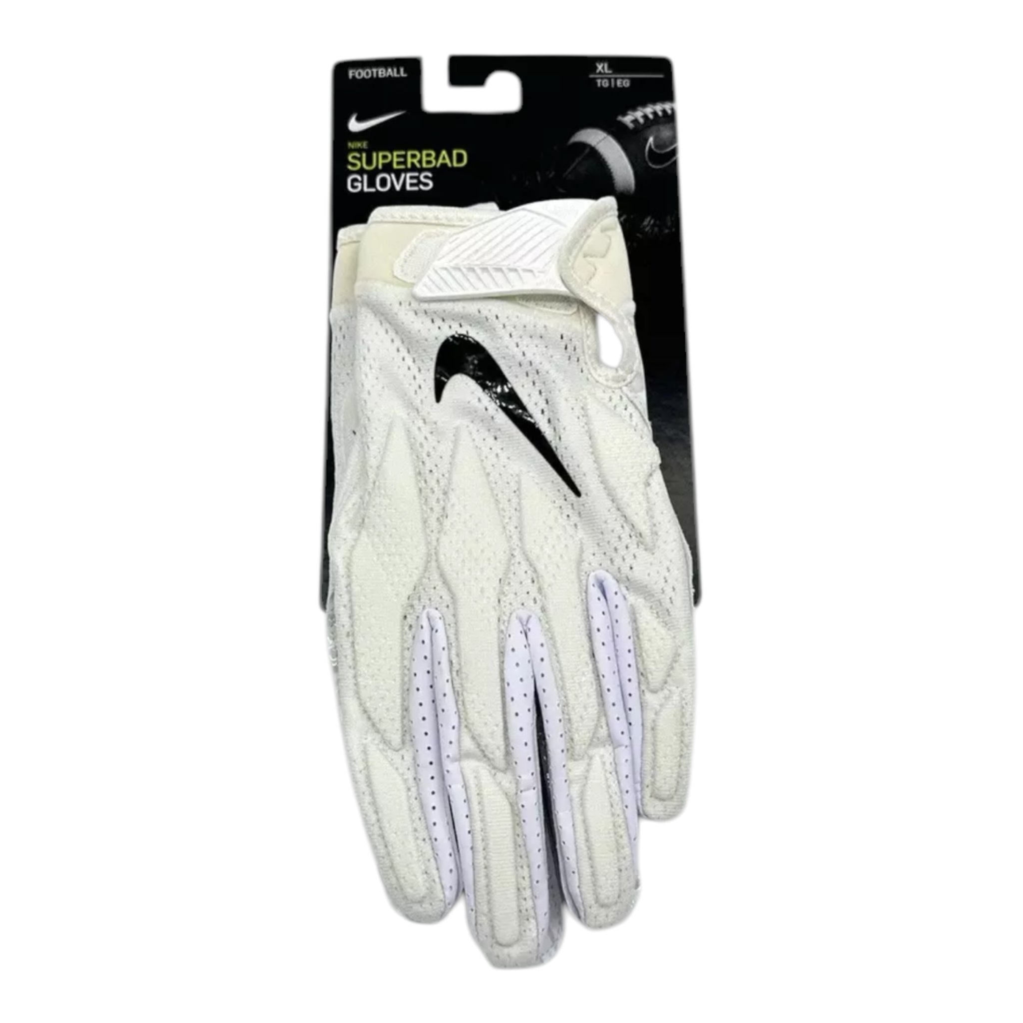 Nike Superbad Football Gloves White -  Size XL 