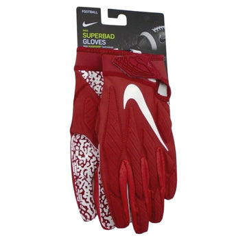 Nike Superbad Football Gloves Red - Medium