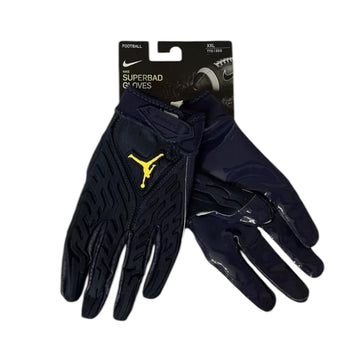 Jordan Superbad 6.0 PE Michigan Wolverines Gloves - 2XL