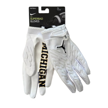 Jordan Michigan Wolverines Superbad Football Gloves -  Size XL