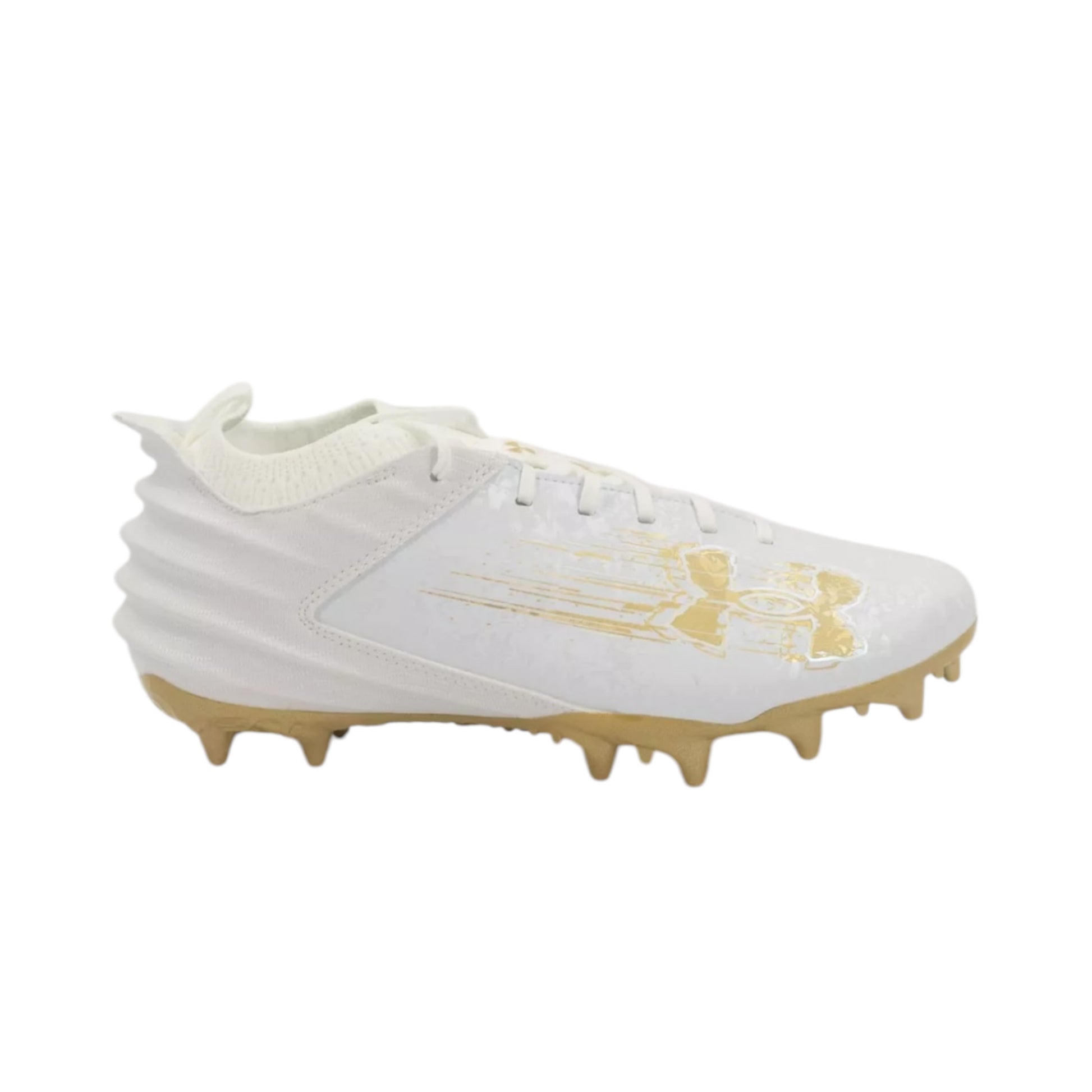 Under Armour Mens Blur Smoke Suede 2.0 MC- Gold & White 