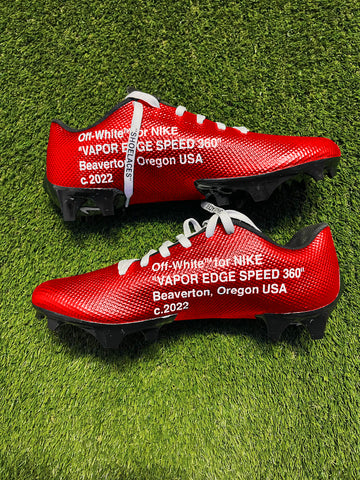 Nike Vapor Edge Speed “Off White” Custom-  Red