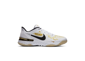 Nike Alpha Huarache Elite 3 Turf Premium White Metallic Vivid Gold