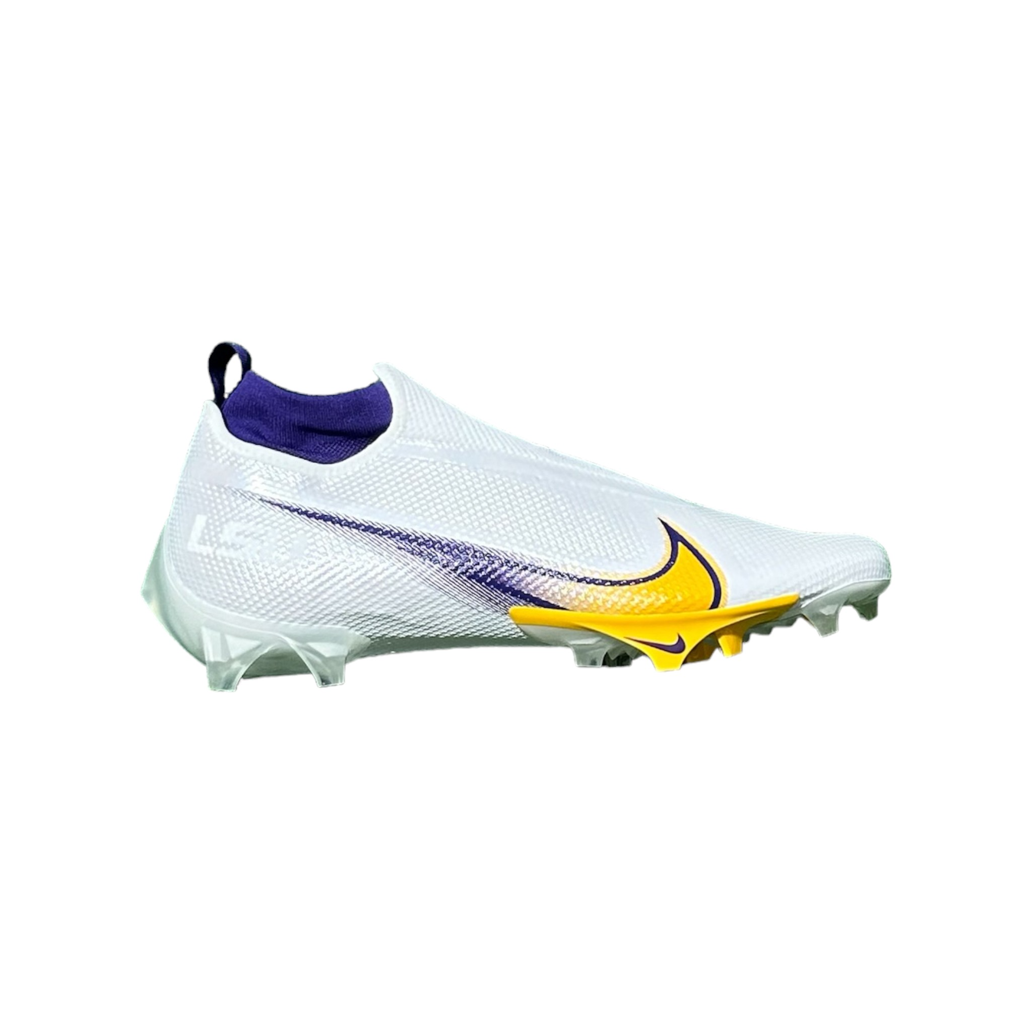 Nike Vapor Edge Pro LSU Tigers Wide Fit PE 'White Purple Yellow'