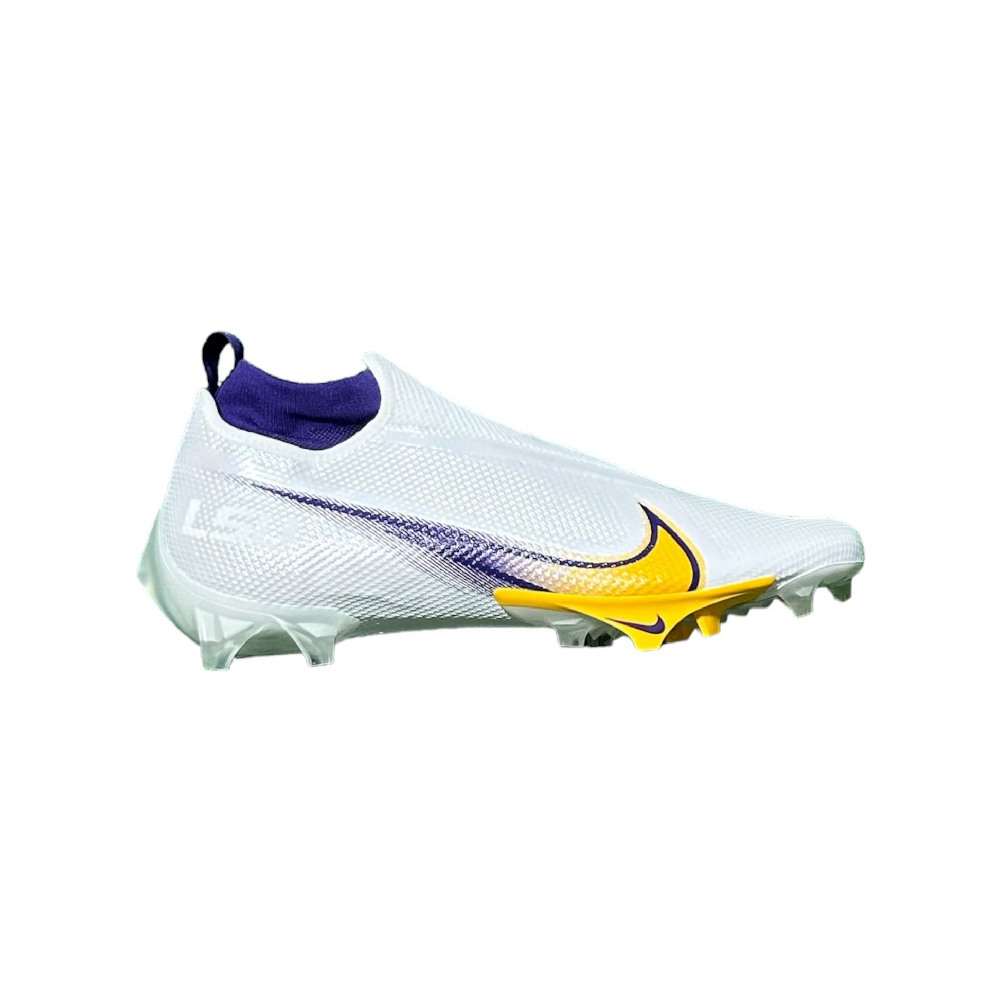 Nike Vapor Edge Pro LSU Tigers Wide Fit PE 'White Purple Yellow'